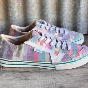 Vans pastel stripes